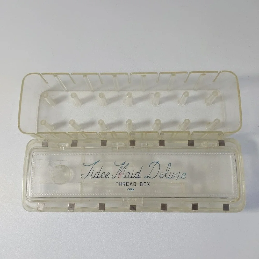1950s Tidee Maid Deluxe‎ Sewing Thread Box VTG